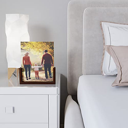 RLAVBL 8x10 Picture Frame Set of 2, Rustic Glass Photo Frames with Base for Tabletop Display - size: 8x10