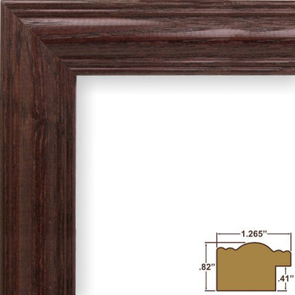 Craig Frames 440CH 12 by 16-Inch Cherry Red Picture Frame, Single White Collage Mat with 13 Openings - color: 13-Opening School Year Mat - 440CH Frame