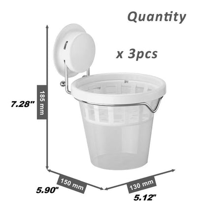 Set of 3 Plastic Window Planter with Suction Cup Holder. Large Window Popagation. Clear Self Watering Window Mounted Plant Pots. Window Sill Planters Extender for Indoor Hydroponic Plants
