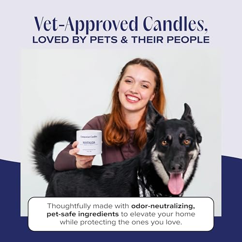 Nostalgia Pet-Friendly Scented Candle – Spicy Amber & Soft Floral Fragrance, Coconut Soy Wax with Wooden Wick, Approx. 50-Hour Burn Time, Made in USA, 11.8 oz - color: Nostalgia