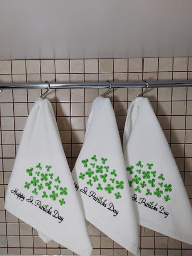 Generic 3-Pack St. Patrick's Day 100% Cotton Highly Absorbent Hand Towels.Quick-Drying Hand Towels. Embroidered,Terry Velour Fingertip Hand Towels. Tea Towels, Housewarming Gifts, Decorations, Small - color: St. Patrick's Day 3