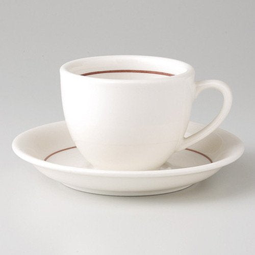 NB Tea Line March, Coffee C/S, 5.5 x 0.8 inches (14 x 2.2 cm), 6.7 oz (177 g), Coffee C/S, Hotel, Restaurant, Cafe, Western Tableware, Restaurant, Commercial Use, For Guests