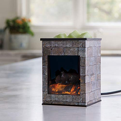 Candle Warmers ETC. Illumination Fragrance Warmer- Light-Up Warmer for Warming Scented Candle Wax Melts and Tarts or to Freshen Room, Grey Hearthstone - size: Hearthstone