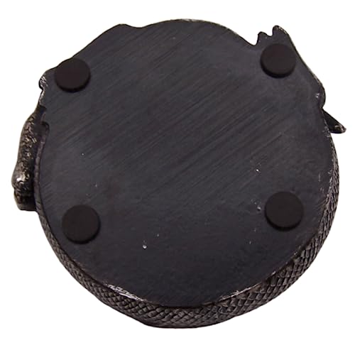 Gothic Dragon Coaster Set with Engraved Holder - 4.5-Inch Flying Dragon Coasters, Set of 4