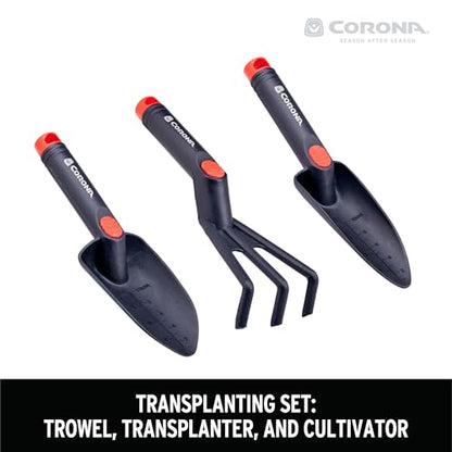 Corona Tools 3-Piece Garden Hand Tools Set - color: Black Plastic