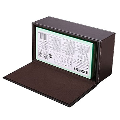 High-end Fashion Pu Leather Tissue Box Holder Business Black,Rectangular Tissue Box Cover,Napkin Holder Drawer Paper Dispenser,Home Office car Tissue Holder with Magnetic Bottom (Brown) - color: Brown