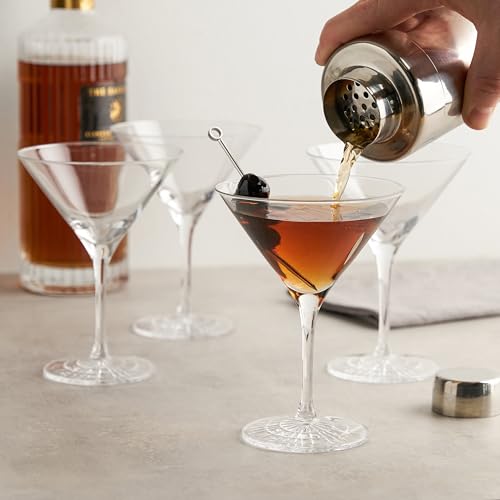 Spiegelau Perfect Serve Cocktail Glasses Set of 4 - European-Made Crystal, Dishwasher Safe, Professional Quality Cocktail Glass Gift Set - 5.8 oz - style: Perfect Serve Glasses