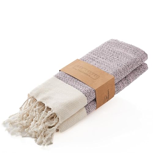 BAY LAUREL Turkish Hand Towel – Pack of 2 | Soft & Absorbent Decorative Towels for Bathroom, Hand, Face, Hair, Gym, Yoga, SPA, Kitchen & Tea | Boho Decor (Blush Pink, Diamond 16x40 Inches (Set of 2) - color: Blush Pink, size: Diamond 16x40 Inches (Set of