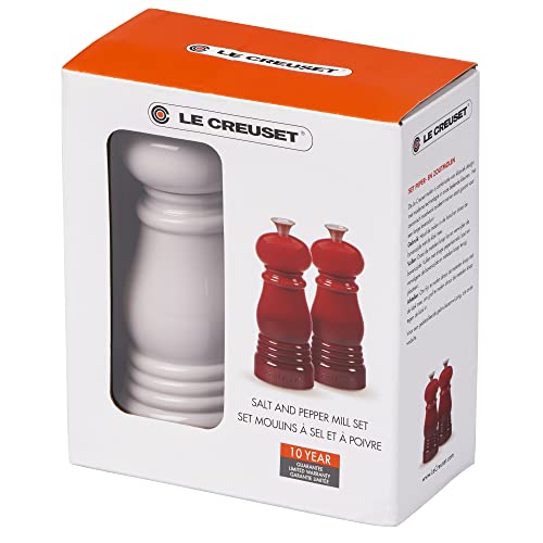Le Creuset Petite Salt and Pepper Mill Set, 5" each, Shallot - color: Shallot, size: Small
