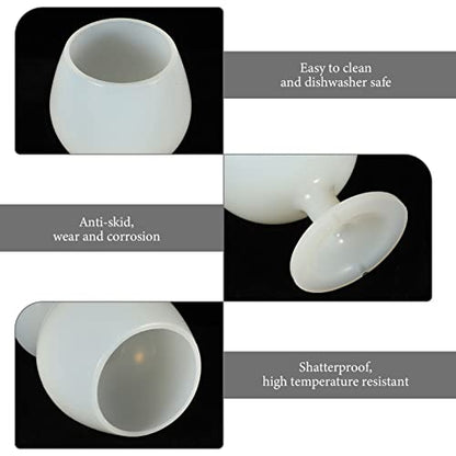 2pcs Silicone Wine Glass Multi-function Drink Cup Home Supply Wedding Props