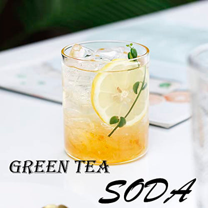 LUXU Drinking Glasses 15 oz,4pc Thin Highball Glass,Clear Short Beer Glass | Lead-Free Glassware,Clear Everyday Drinkware,Water Glasses,Mojito Glass Cups,Bar Glassware,and Mixed Drink Cocktail Glass Set - style: 15 OZ highball glass