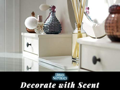 Reed Diffuser Set, Grapefruit - Bathroom Shelf Décor | Bergamot Essential Oils & Tart Greens, Made in the USA - color: Grapefruit