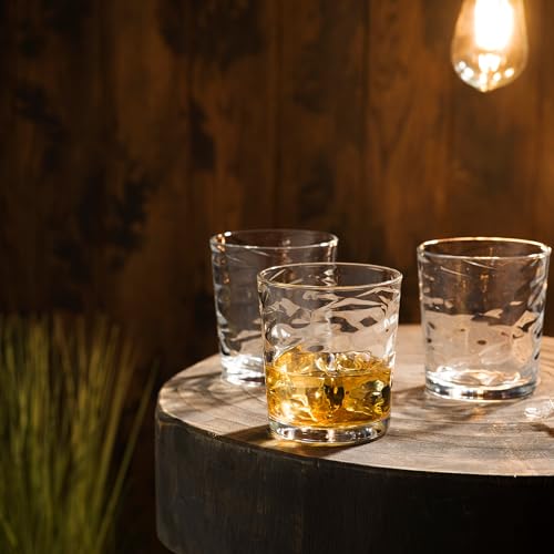 Glaver's Whiskey Glasses 13 oz Set of 4 Old Fashioned Glasses | Barware, For Whisky, Scotch, Bourbon, Liquor, Juice, and Cocktails - size: 13 Ounces (4 Count)