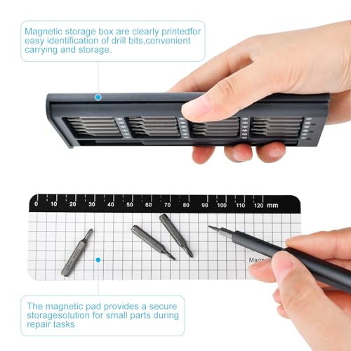 25-in-1 Mini Precision Screwdriver Set Stocking Stuffers for Men | Small Torx Bit Tool Set for Men,Magnetic Torque Repair Tool Kit for Electronics Macbook Watch Eyeglass Ring Doorbell