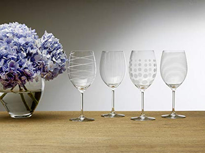 Mikasa Cheers Bordeaux Wine Glass, Set of 4, 24 Ounce, Clear - style: Bordeaux Red Wine