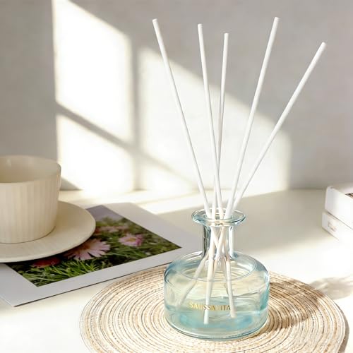 11 inch Diffuser Sticks 100 Pack, Diffuser Reeds Sticks Refill for Home and Bathroom, Diffuser Reeds Sticks for Scented Diffuser White - color: White