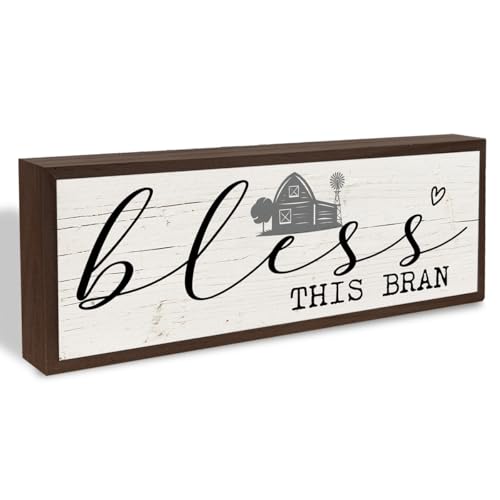 Bless This Barn Sign, Wall Decors Art, Decorative Wooden Signs Decor, Farmhouse Wall Decoration, Tabletop Decors, Country Style Home Decor, Bar Owner Gift 9.5x3.1x1 inches - color: style 33