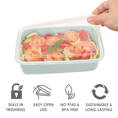 Bentgo Prep Meal Prep Kit, 1, 2 & 3-Compartment Containers, 60 Piece Set | Portion Control, Stackable, Microwave, Freezer & Dishwasher-Safe, Reusable, PFAS & BPA-Free (Floral Pastels) - color: Floral Pastels