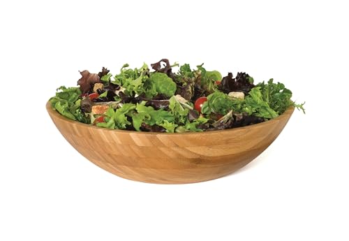 Lipper International Bamboo Wood Salad Bowl - size: Large, style: Single Bowl