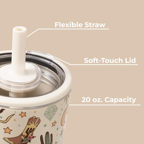 HydroJug Everyday Tumbler 20 oz, Ceramic-Lined Straw Cup, Rodeo - color: Rodeo, size: 20 Ounces