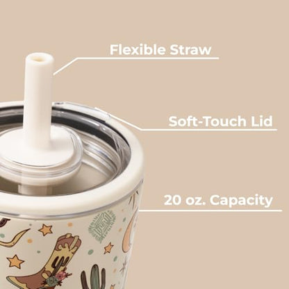 HydroJug Everyday Tumbler 20 oz, Ceramic-Lined Straw Cup, Rodeo - color: Rodeo, size: 20 Ounces