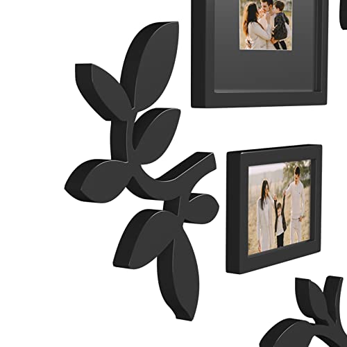 HELLO LAURA - Picture Frame Collage Large Wall Hanging Photo Frames Elegant Tree Collage Frame Gifts for Family Friends 4x6 inch Home Wall Decor Gallery Display (Black - Family Tree shape) | Multi Photo Frame for 4x6 Photos, Elegant Wall Hanging Gallery D