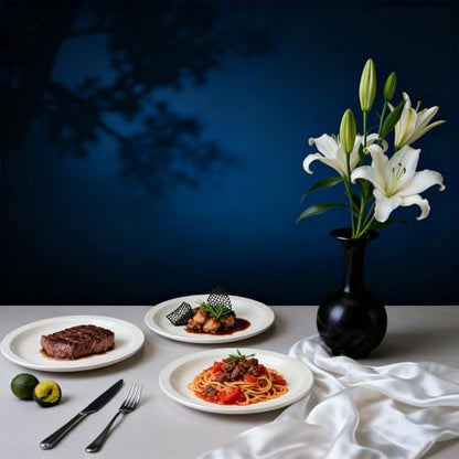 Stoneware Narrow Rim Commercial Grade Dinnerware, America White, Plate 7.25", Case of 36 - color: America White, size: Plate 7.25"