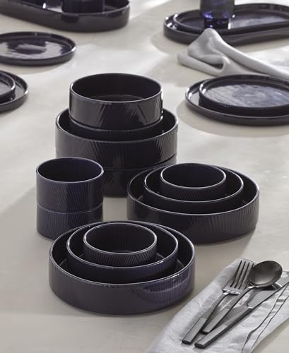 Lenox 898170 Modulus 12-Piece Bowl Set, Nightshade - color: Nightshade, style: 12-Piece Dinnerware Set