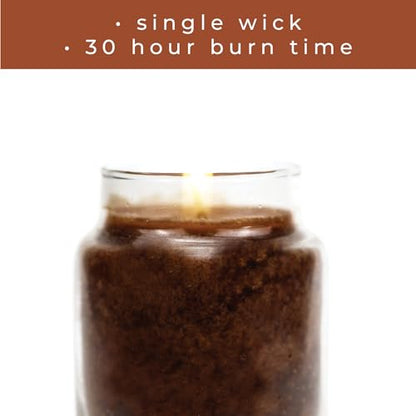 A Cheerful Giver - Nutmeg & Spice - 6oz Baby Scented Candle Jar with Lid - Keepers of the Light - 35 Hours of Burn Time, Gift for Women, Brown - size: 6 oz, style: Nutmeg & Spice