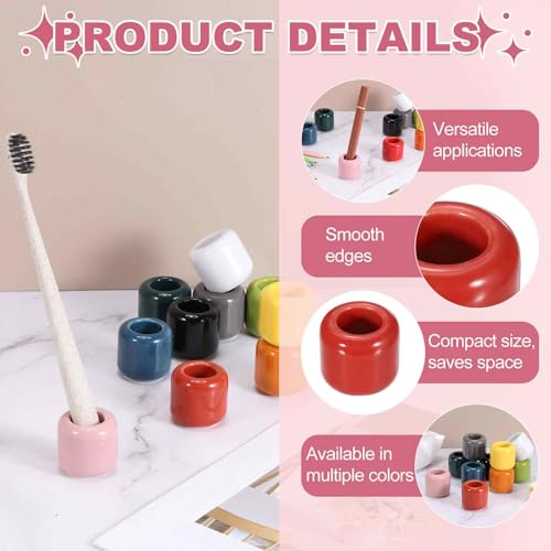 uxcell 2 Pcs Ceramic Chime Candle Holders, Small Ceramic Candle Holders for Birthday Parties Dinners Weddings Table Centerpiece Gatherings Anniversaries Occasions, Red - color: Red