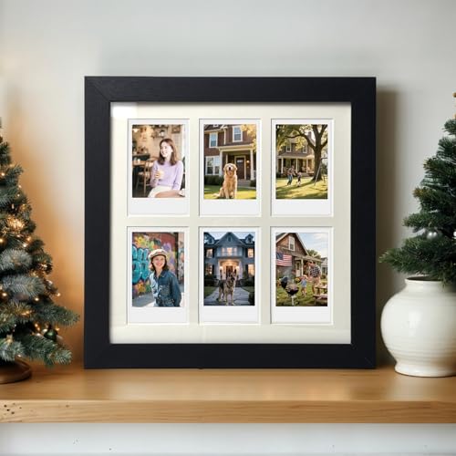 Polaroid Picture Frame Collage 2x3 Instax Mini Film - 6 Openings - size: 10×10