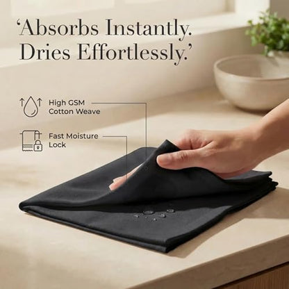 Urban Villa Cloth Napkins Cotton 20x20 (Set of 12) Black - color: 019 Black, size: 20" x 20" (Set of 12)