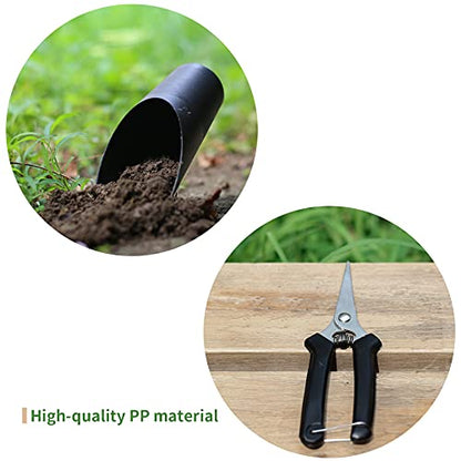 5 Pcs Succulent Tools, Mini Garden Tools, Small Indoor Plant Repotting Set | Pruning Scissors as Plant Accessories, Gardening Hand Tools Kit for Seedling Soil,Caring Succulent,Houseplant,Bonsai - style: Luxury Garden Tools