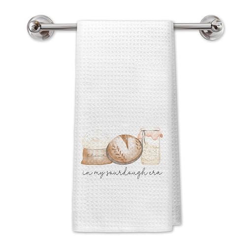 Sourdough Lover Gifts Kitchen Towels, Gifts for Sourdoughs Bakers Dish Tea Towels for Kitchen Decor, in My Sourdough Era Decorative Hand Towels for Bakery, 16x24 Inch - color: Kitchen-109
