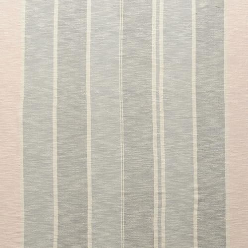 HomeRoots 50" X 60" Gray Woven Cotton Striped Throw Blanket with Tassels