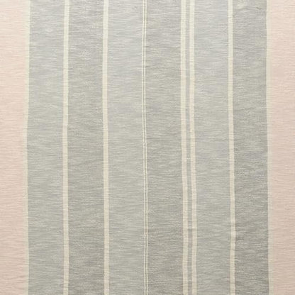 HomeRoots 50" X 60" Gray Woven Cotton Striped Throw Blanket with Tassels