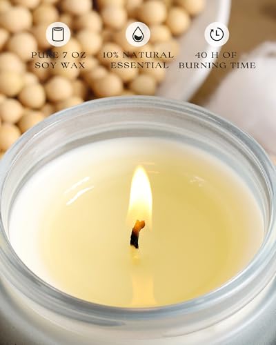 AOOVOO Scented Candles Set - 6 Pack Men Candles for Home Scented | 42 oz Soy Wax, 300 Hour Long Lasting Candle, Aromatherapy Candle Birthday, Christmas, Valentine, Gift Set for Men - size: 6 Pack Candles