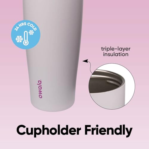 Owala FreeSip Tumbler Stainless Steel Water Bottle 40 oz Dreamy Field | Triple-Layer Insulation | Leak-Proof Lid with Push-Button | Double Threaded Lid for Left and Right-Handed Drinking - color: Dreamy Field, size: 40 Ounces