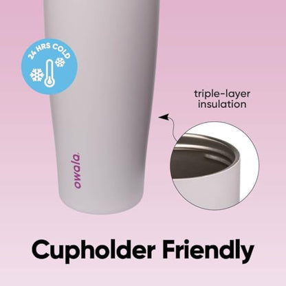 Owala FreeSip Tumbler Stainless Steel Water Bottle 40 oz Dreamy Field | Triple-Layer Insulation | Leak-Proof Lid with Push-Button | Double Threaded Lid for Left and Right-Handed Drinking - color: Dreamy Field, size: 40 Ounces