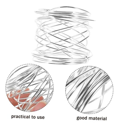 STOBAZA Silver Metal Napkin Rings Set of 6 1.77 in Round Napkin Buckles for Wedding Dinner Parties Banquet Table Settings and Family Gatherings