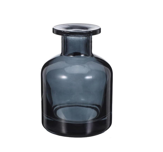 Glass Diffuser Bottles Empty Refillable Glass Container Jar 150ml / 5oz Fragrance Accessories DIY Replacement Diffuser Sticks Sets for Essential Oils Reed Sticks Crafts Spa Home Decoration (Dark Grey) - color: Dark Grey