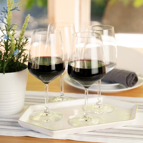 Spiegelau Style Red Wine Glasses Set of 4 – Elegant Stemmed Crystal Wine Glassware for Cabernet, Merlot & Pinot Noir – Lead-Free Crystal Glass Set for Home & Entertaining - style: Red Wine Glasses