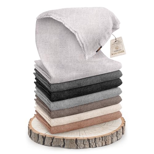 Cashmere Blanket – Hand Woven 100% Pure Wool Throw Blanket, 135 x 270 cm – Plain Cozy, and Soft Blanket for Bed, Sofa, or Couch - Made in Nepal - color: Grey