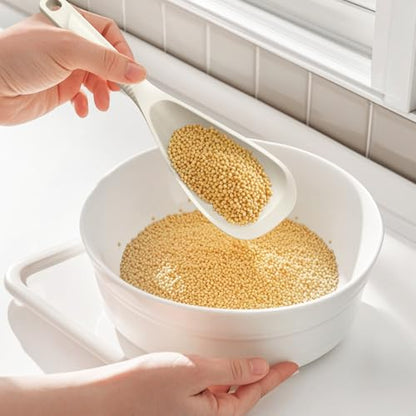 Silicone Cooking Utensils Set - 600°F Heat Resistant, Nonstick Kitchen Utensil Set with Spatulas, Spoons, Whisk, Tongs, BPA Free, Dishwasher Safe, Cream White - color: Cream White