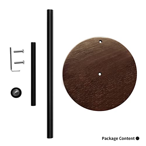 Wood Paper Towel Holder Countertop, OBODING, Farmhouse Kitchen Paper Towel Holders Stand with Real Wooden Base, fits Standard and Jumbo Size Paper Towels (Dark Brown) - color: Dark Brown Wood