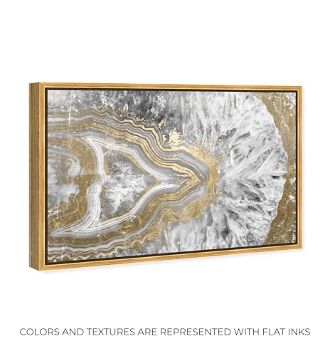 The Oliver Gal Artist Co.Abstract Framed Wall Art Canvas Prints 'Agate Geode Crystal' CrystalsAbstract Framed Wall Art Canvas Prints 'Agate Geode Crystal' Crystals54" x 36"Gold Frame1.0Count - size: 36"L x 54"W, style: Gold Frame