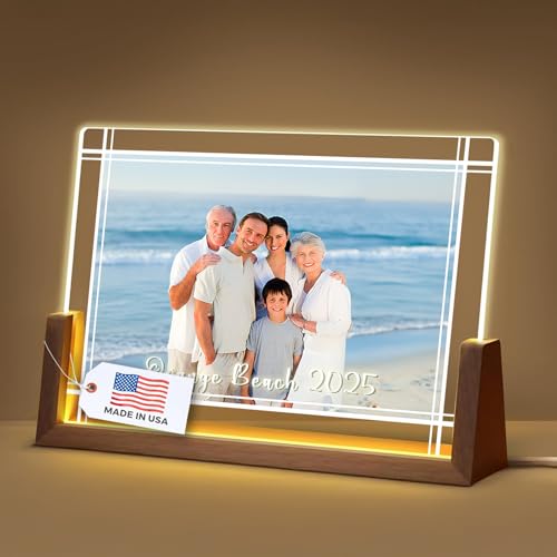 LOUISMIAA Customized Picture Frames Night Light,Decorative Plaque Anniversary Birthday Mother’s Day Father’s Day Valentine’s Personalized Gifts for Boyfriend Girlfriend Couple Same Day Shipping - color: Style 07