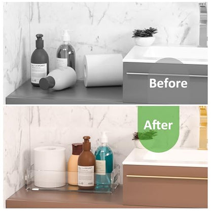 Clear Toilet Basket Tank Tray, Acrylic Bathroom Basket, Back of Toilet Organizer for Paper Storage, Anti-slip and Moisture-proof - color: Clear