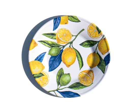 Lemon Orchard NewWave Melamine Salad Plate - Yellow - 8.5" - Set of 6 - size: Salad Plate