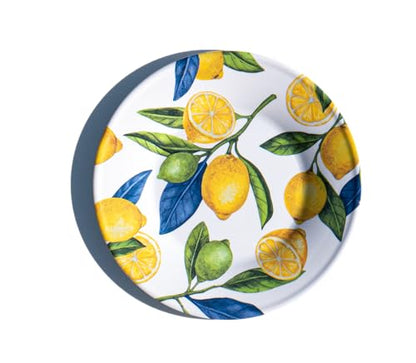 Lemon Orchard NewWave Melamine Salad Plate - Yellow - 8.5" - Set of 6 - size: Salad Plate